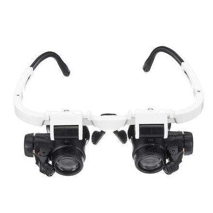 Увеличительные очки / окуляры с подсветкой и сменными линзами 2 шт 8х, 23х