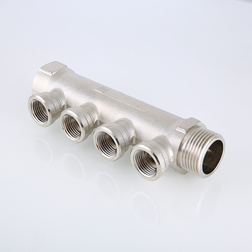 Коллектор VALTEC с внутренней резьбой 3/4", 2 х 1/2" (арт.VTc.550.N.0502)