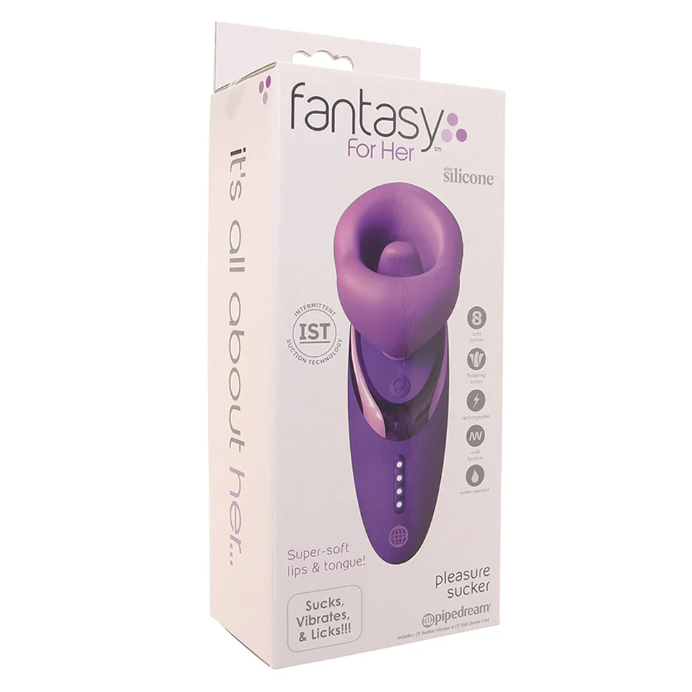 Вакуумный стимулятор с имитацией кунилингуса PipeDream Fantasy for Her Pleasure Sucker Purple 496912