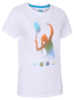 Женская теннисная футболка Australian Open T-Shirt Grand Slam Player - white