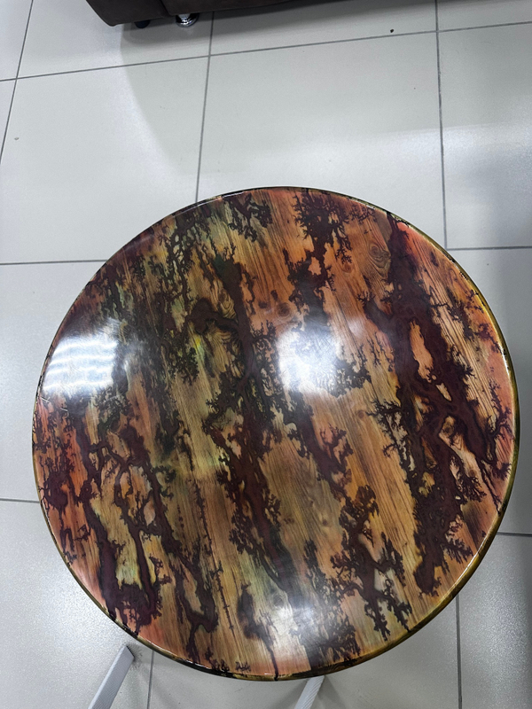 Эксклюзивный журнальный стол Молния из эпоксидный смолы . Акция! В наличии !!!