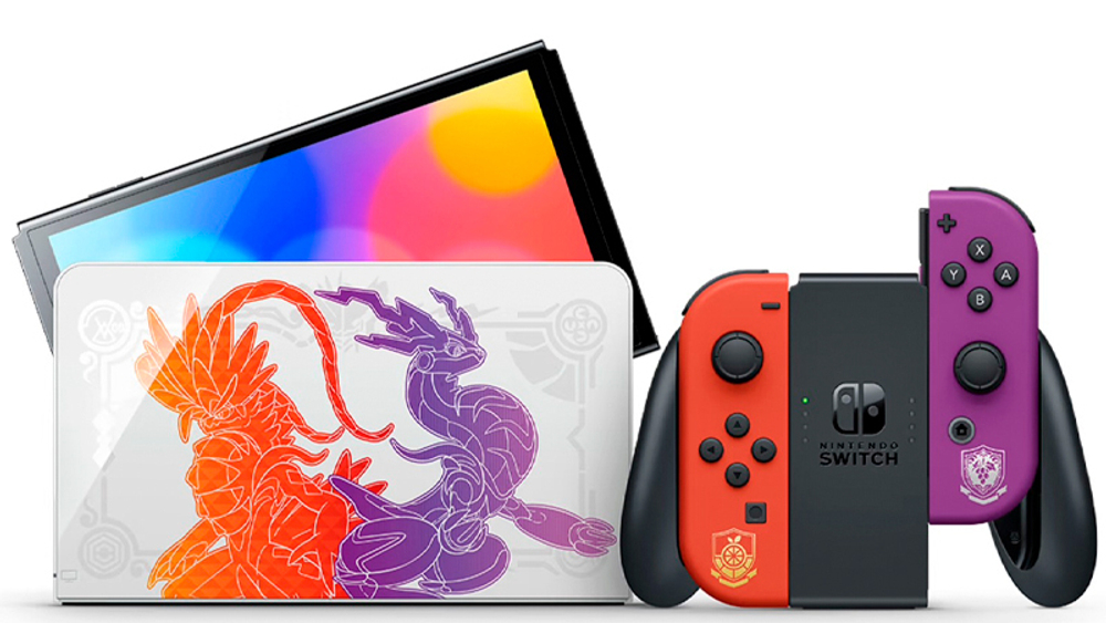 Игровая приставка Nintendo Switch OLED Pokemon Scarlet & Violet Edition (Фиолетовый)