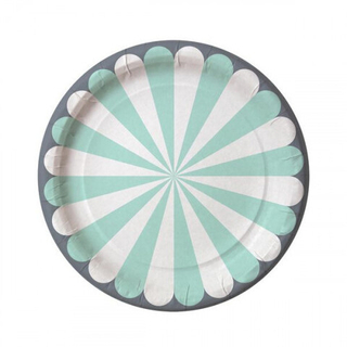 Тарелка картон. 230мм ламинировнная с бортом 1/10шт СЕКТОРА