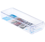 Органайзер для холодильника 10х30х5см с крышкой Прозрачный