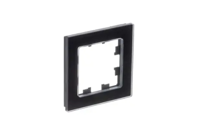 ATLASDESIGN NATURE 1-постовая РАМКА, НАТУРАЛЬНОЕ СТЕКЛО, ЧЕРНЫЙ