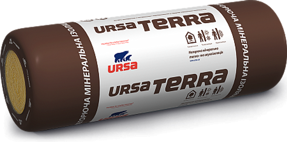 Маты теплоизоляционные URSA TERRA Технический мат 34 RN 50-1200-9600 (0.576 м3)