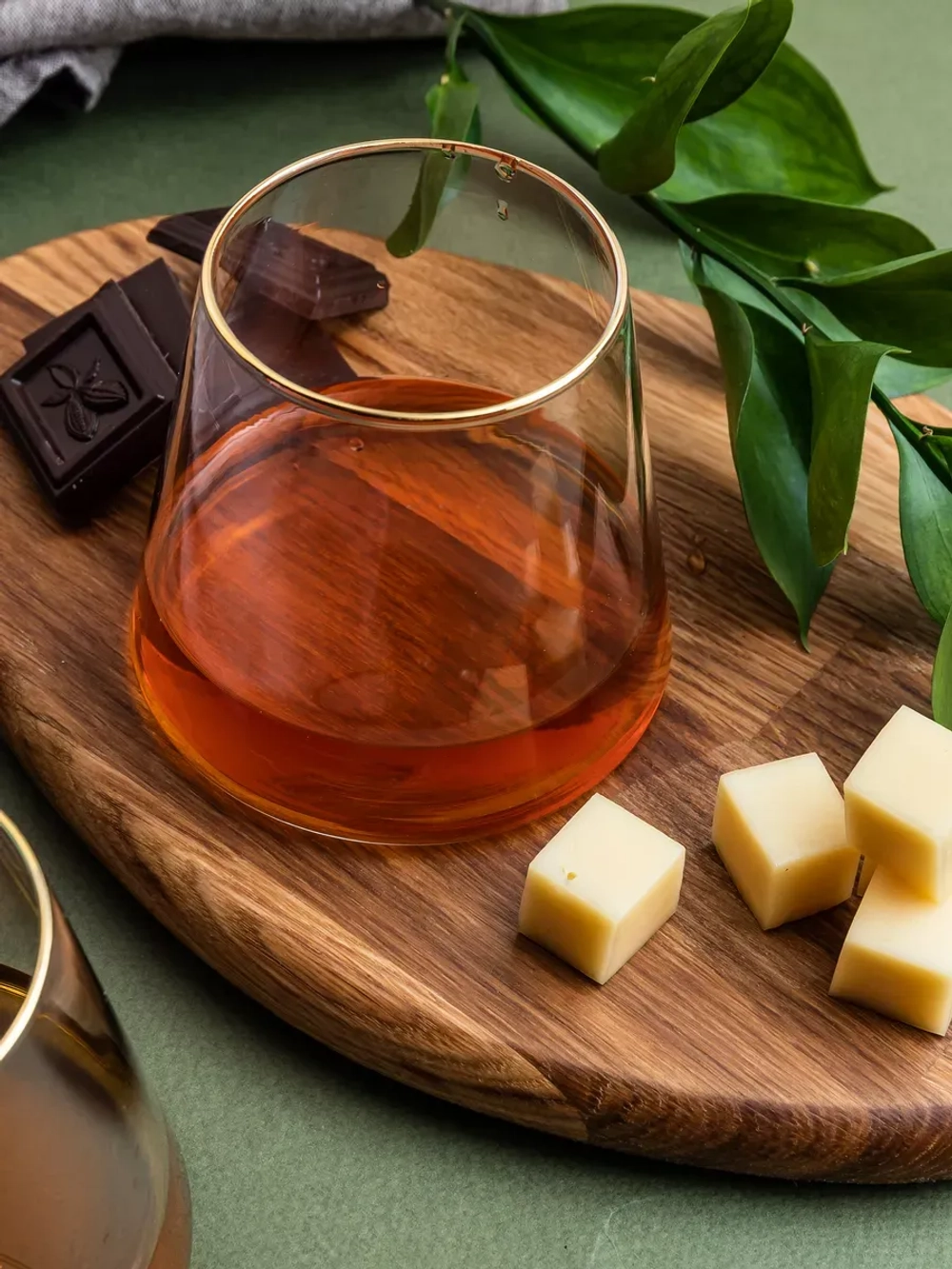 Стаканы для коктейлей, 6 шт. 360 мл., с золотой каймой