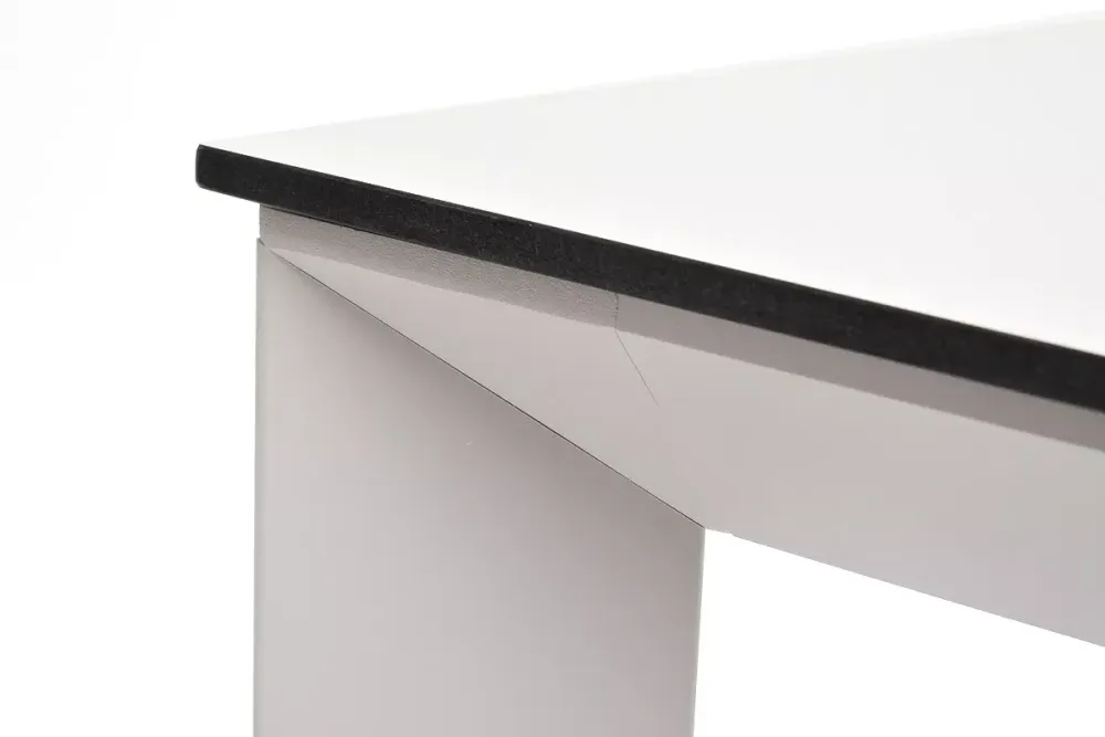 "Венето" обеденный стол из HPL 90х90см, цвет молочный, каркас белый