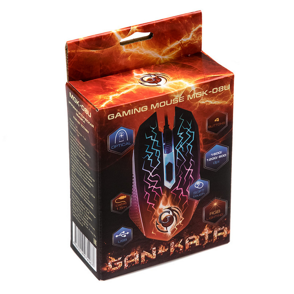 Мышь Dialog MGK-08U GAN-KATA черный (Игровая)