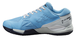 Женские теннисные кроссовки Wilson Rush Pro Ace Clay - bonnie blue/ballad blue/navy blazer