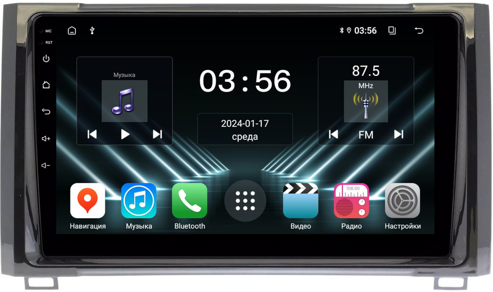 Магнитола для Toyota Tundra 2 2013-2022 - FarCar DX9-8299 монитор 9" IPS на Android 13, 4+64Гб, CarPlay