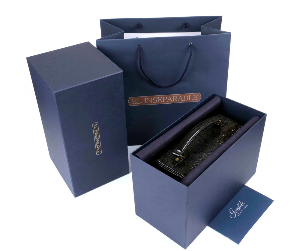 Хьюмидор-саквояж Gentili El Inseparable на 20 сигар, SV15-Croco-Black