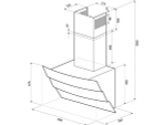 Вытяжка KRONA INGA 900 black sensor