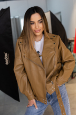 Куртка косуха бежевая недорого