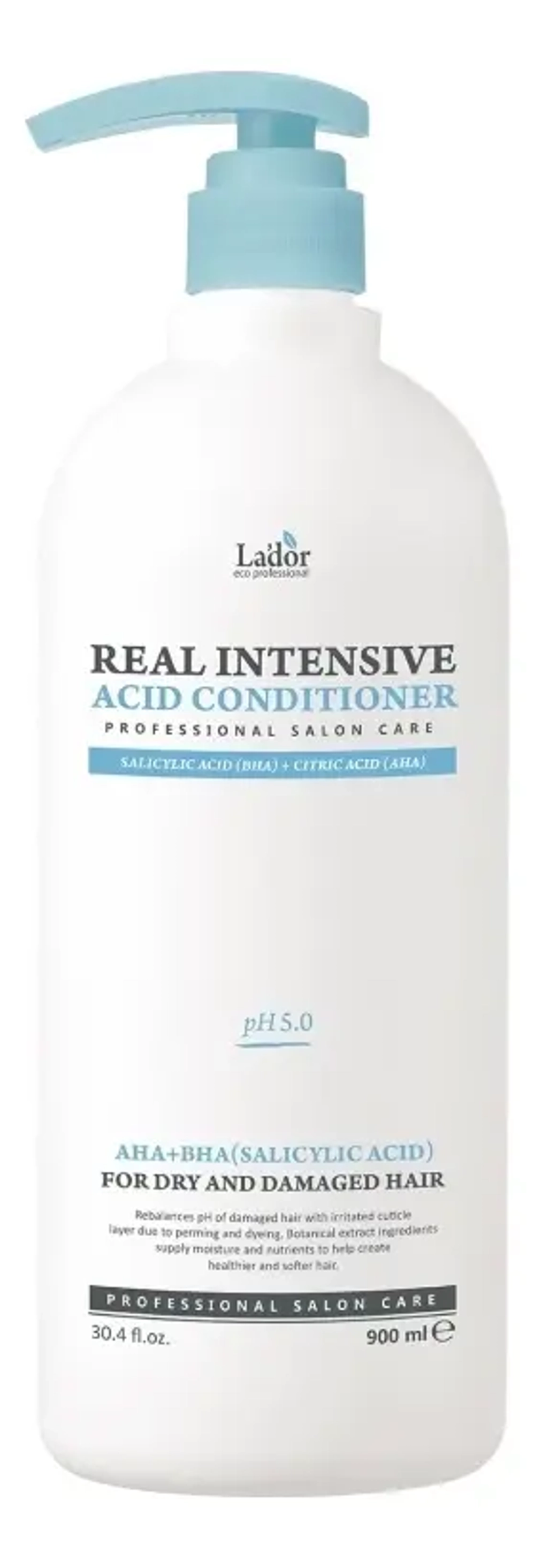 La`dor Кислотный кондиционер для сухих и поврежденных волос - Real Intensive Acid Conditioner ,900 мл