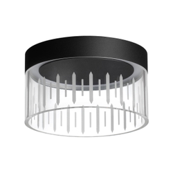 359004 OVER NT23 334 черный Светильник накладной светодиодный IP20 LED 4000K 18W 85-265V AURA