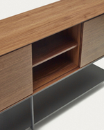 Vedrana Сервант из орехового шпона со стальными ножками 195 x 80 см