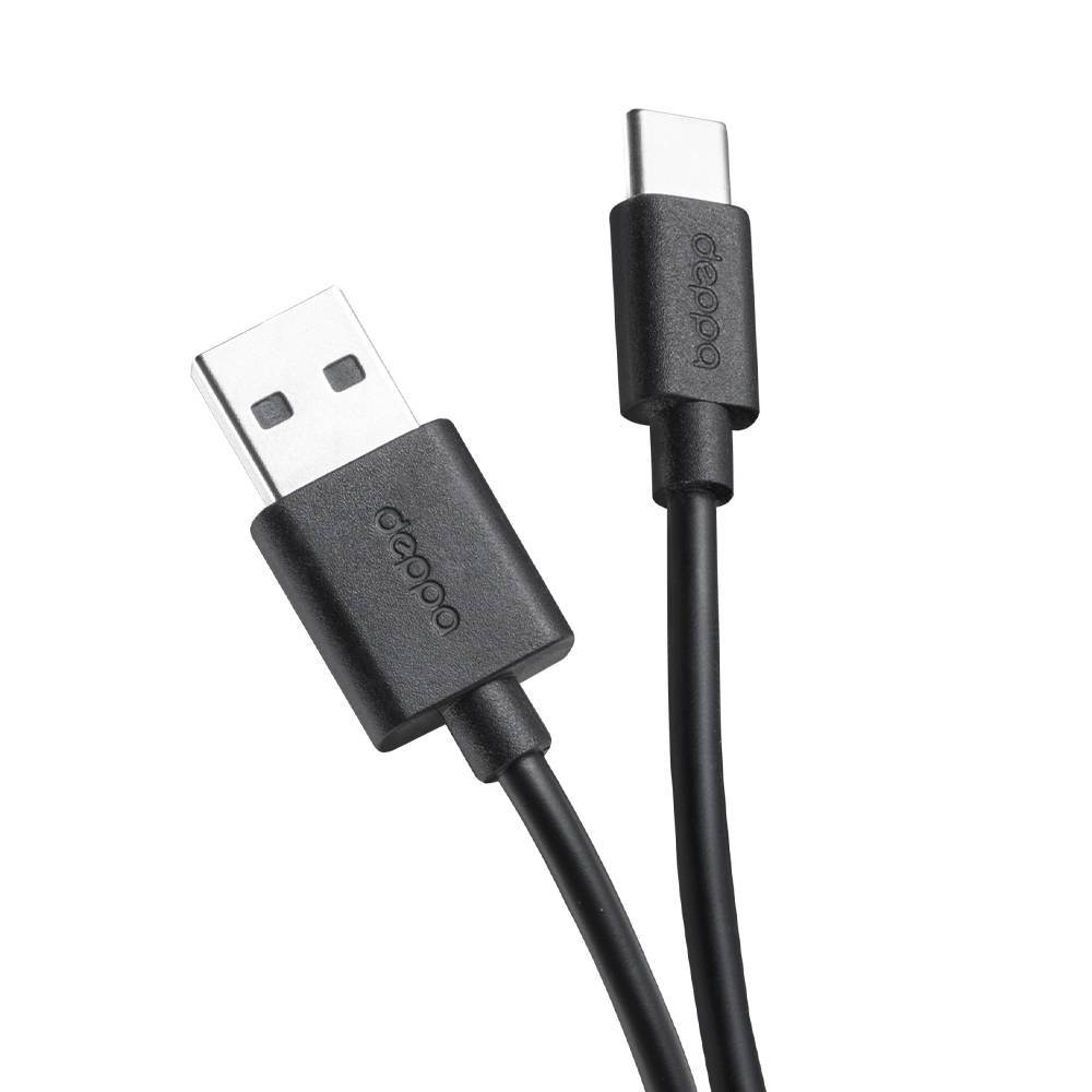 Кабель для зарядки телефона USB 3.0 - USB Type-C, 2м / Провод шнур зарядка для смартфона планшета наушников, черный