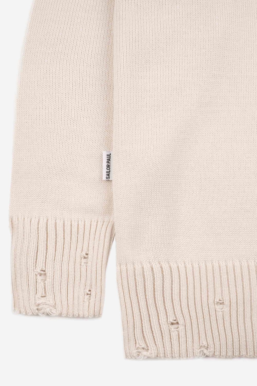 Свитер Sailor Paul Distress Sweater бежевый