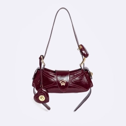 MANC КОЖАНАЯ СУМКА "AURORA MINI", БОРДОВЫЙ