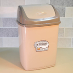 Ведро для мусора 10л "Фантазия", коричневый/бежевый