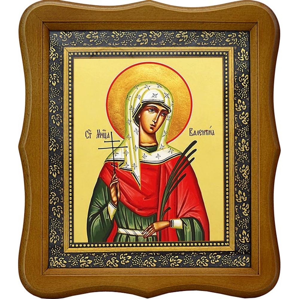 Валентина (Алевтина) Кесарийская Святая мученица. Икона на холсте