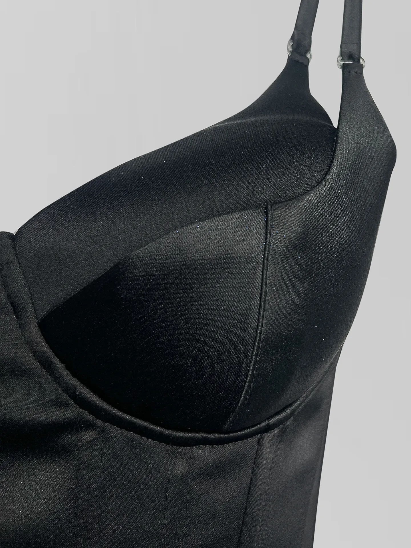 Корсет Agdali Brand атласный однотонный с двойными лямками