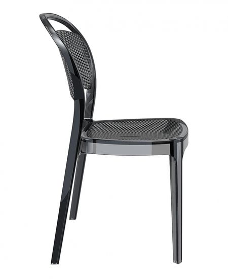 Стул прозрачный черный Bee