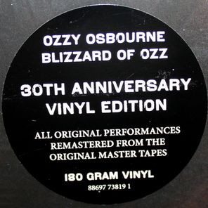 Ozzy Osbourne / Blizzard Of Ozz (LP)