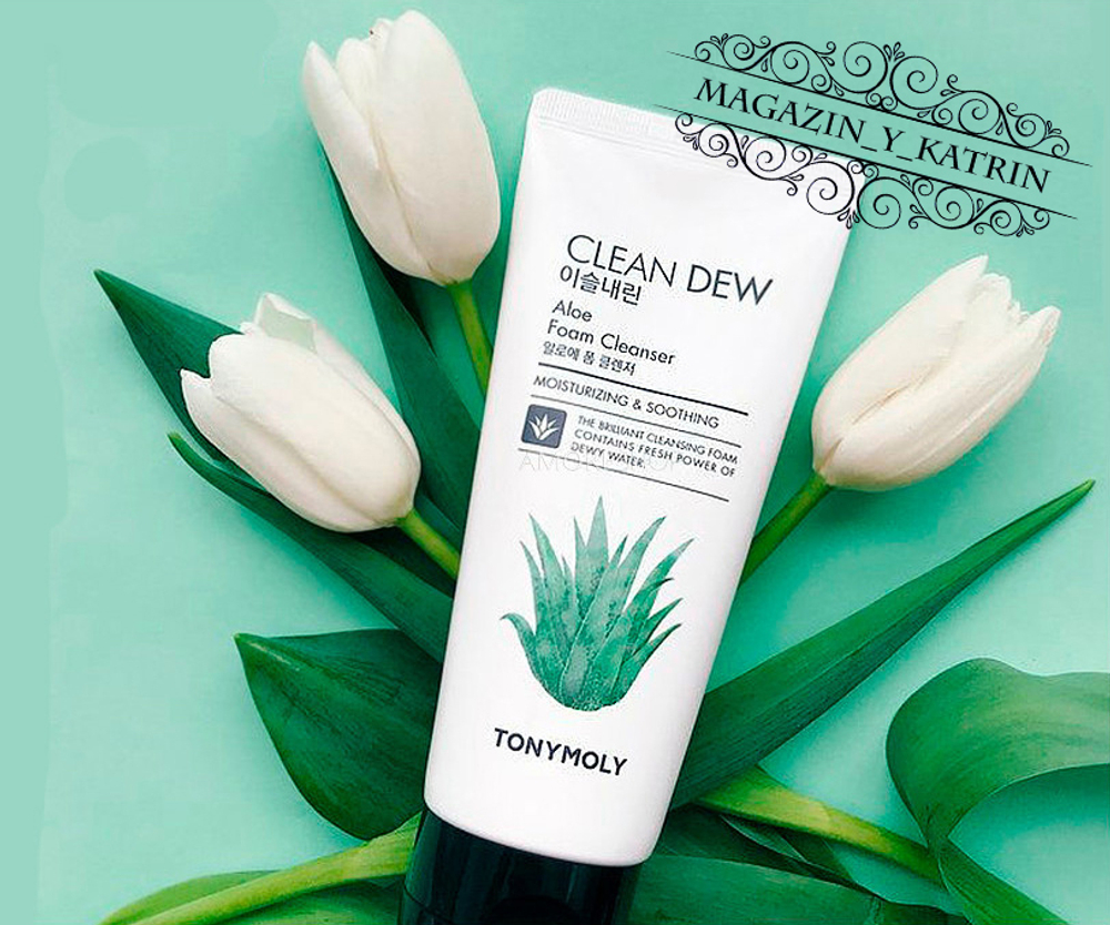 Tony Moly. Пенка для умывания Clean Dew Aloe Foam Cleanser