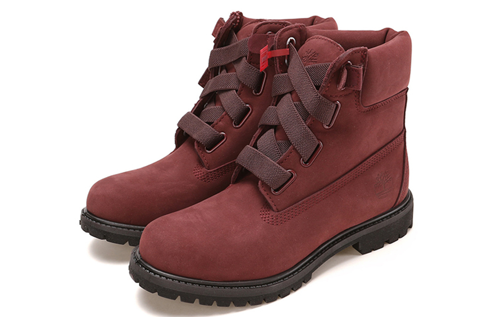 Timberland 6 Inch Premium Convenience Boots "Burgundy" Women"s