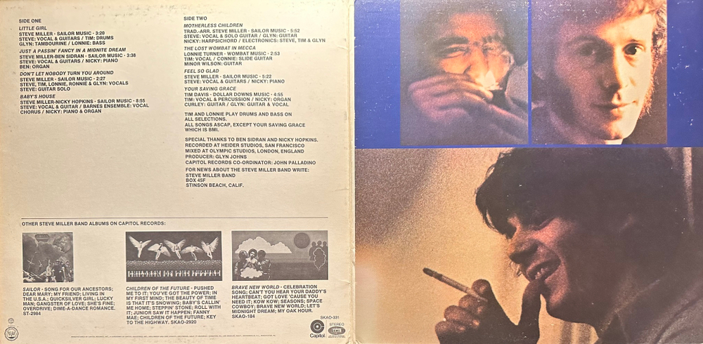 The Steve Miller Band - Your Saving Grace (США 1969г.)