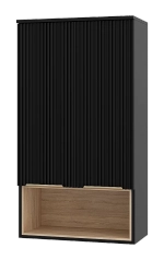 Шкаф подвесной Misty Enfida 60 ENF-08060-021 Черный / Дуб Сонома светлый