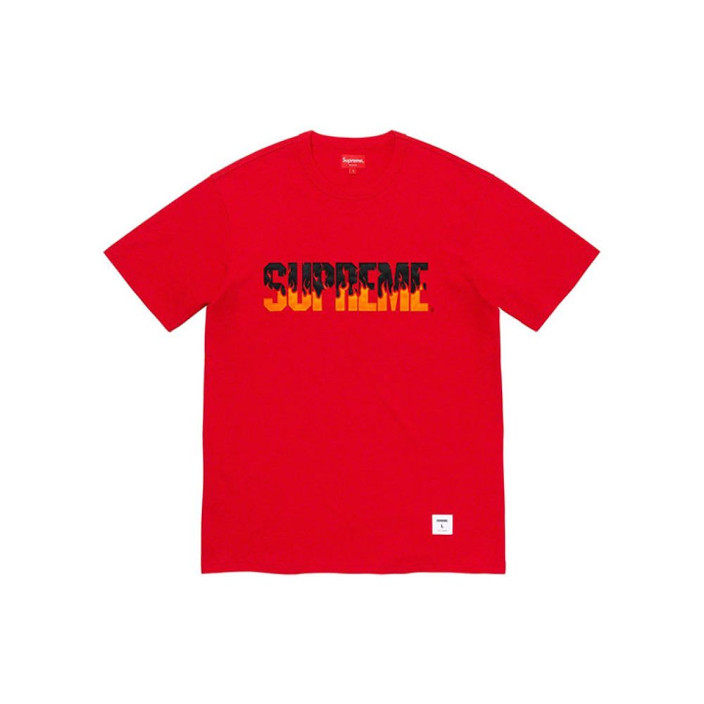 Supreme FW19 Week 1 Flame S/S Top logo T