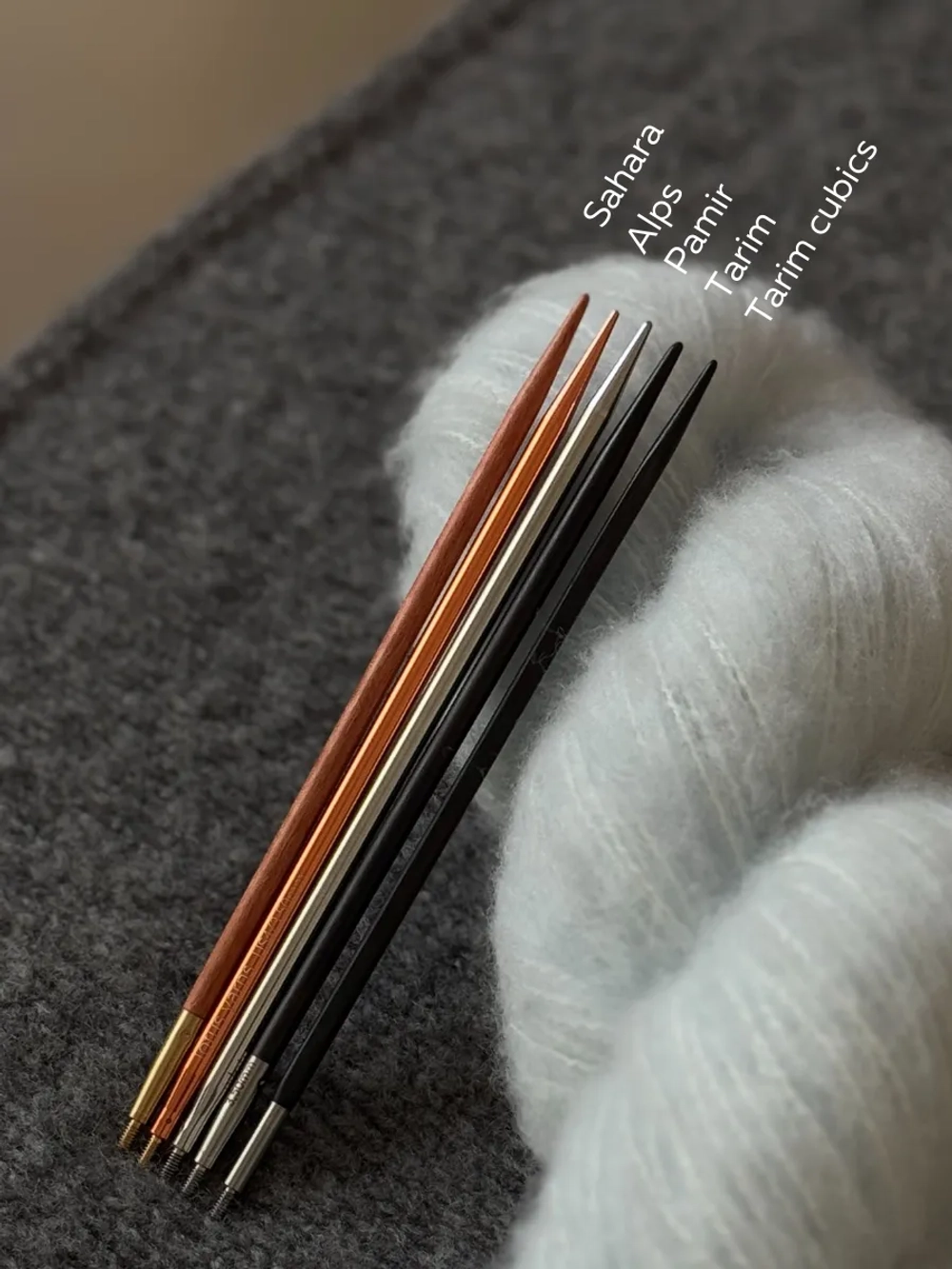 набор спиц из розового дерева Lotus Yarns Sahara 13 см