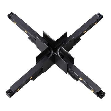 135128 SHINO NT21 043 черный Соединитель с токопроводом для шинопровода Х-образный IP20 48V FLUM