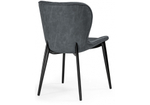 Стул на металлокаркасе Woodville Катабучи ткань kiprus 12, черный глянец