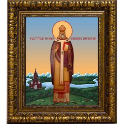 Герман Парижский святитель. Икона на холсте.