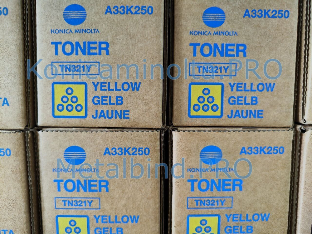 Тонер TN-321Y Konica Minolta оригинальный желтый A33K250