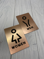 Табличка на туалет (пара М+Ж)