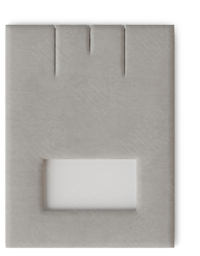 Вкладыш 08/наклонный/для серег/подвески/2 прорези/окошко для бирки/прорезь для нитки