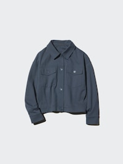 UNIQLO Свободная куртка, темно-синий