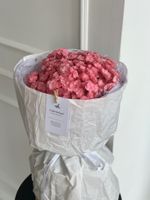 Авторский букет из гортензии в розовом оттенке