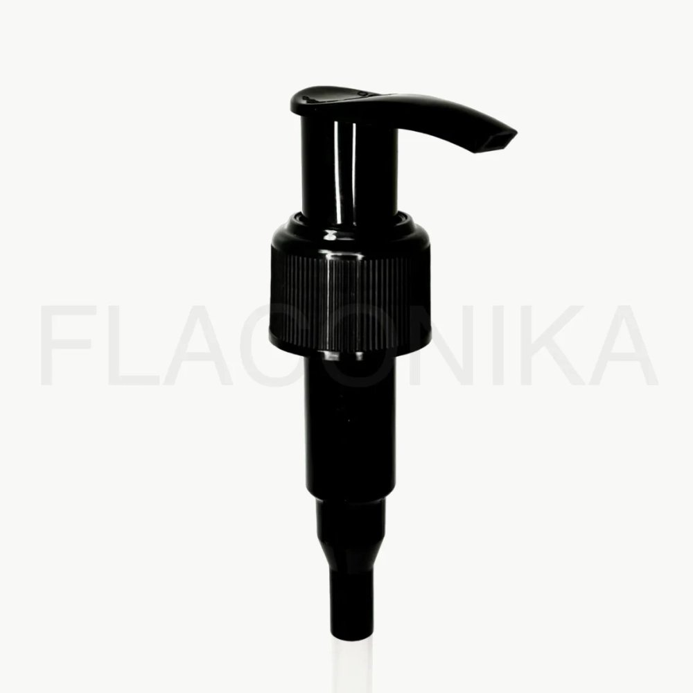 Дозатор для мыла 24 поворотный Черный рифленый 24-Э