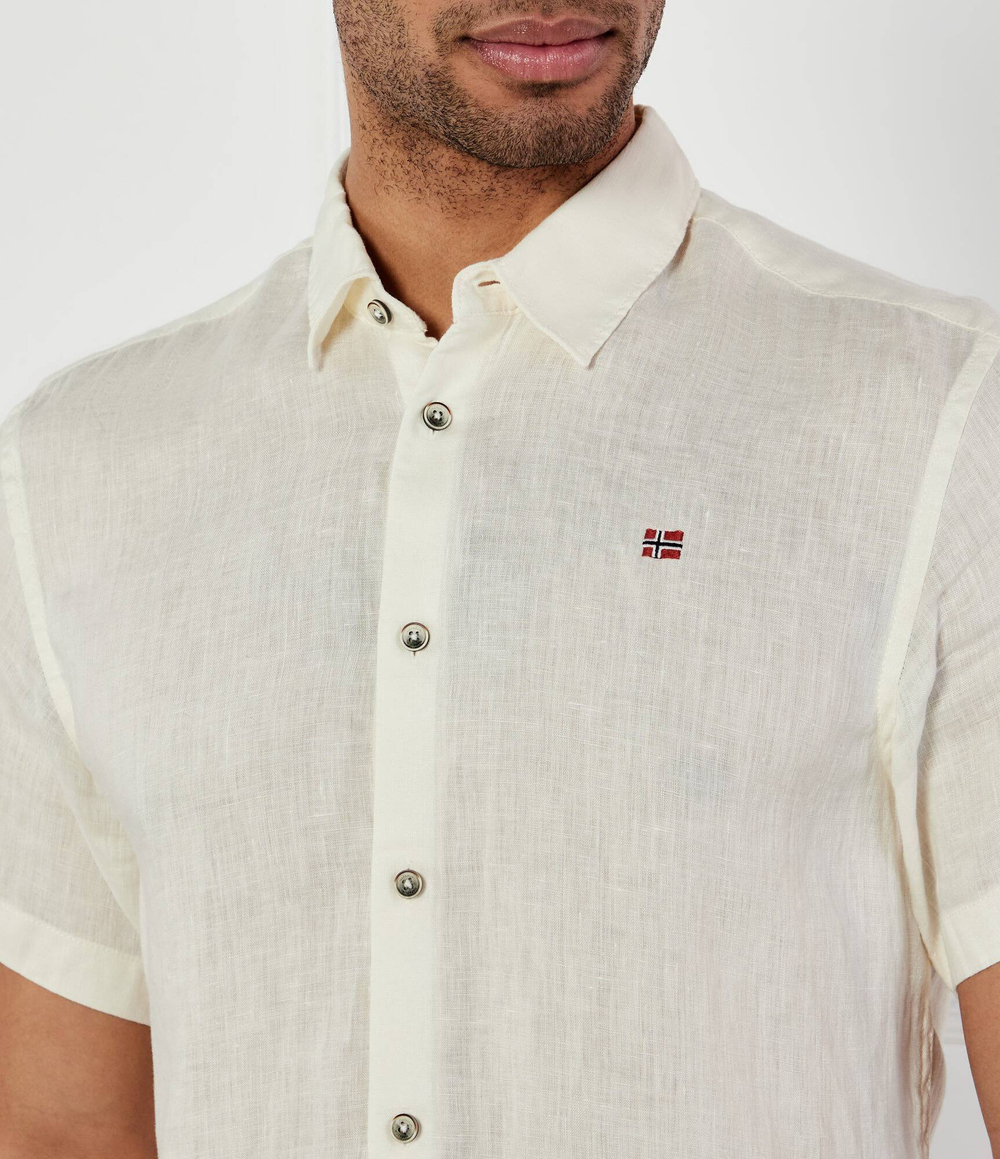 Льняная рубашка Napapijri - экрю(NP0A4HT5)