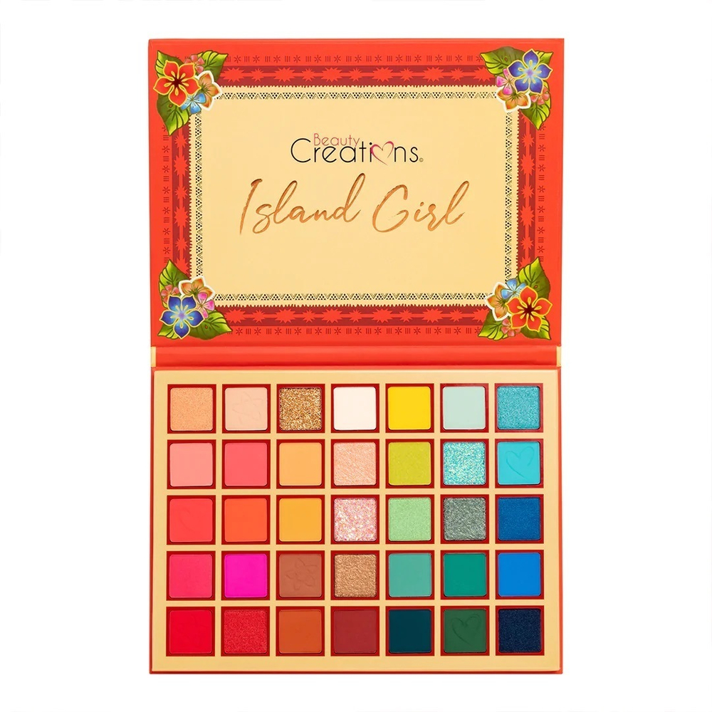 Beauty Creations Палитра матовых теней и глиттеров Island girl