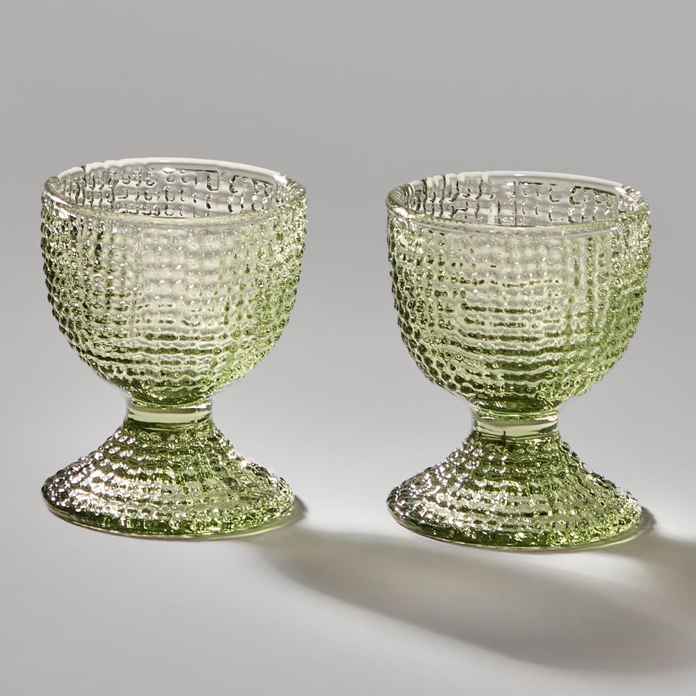 НАБОР ПОДСТАВОК ПОД ЯЙЦО "TEMPO" GREEN 2 ШТ. 5,5Х5,5Х6 СМ