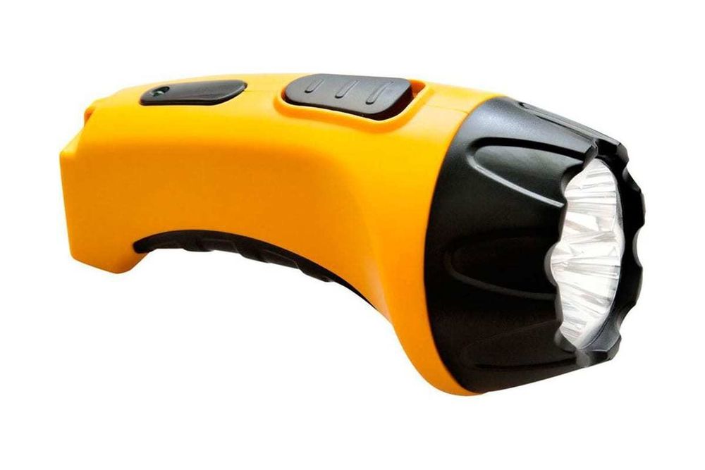 Фонарь аккумуляторный Feron 4 LED желтый ТН2293