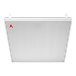 Светильник ГРИЛЬЯТО ДВО02-042 с БАП EM1 36Вт 4000К IP40 Микропризма 4400лм 588х588х40мм WOLTA PRO