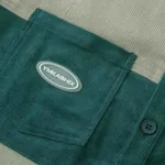 Рубашка Ymkashix Velvet Button темно-песочный / изумрудный